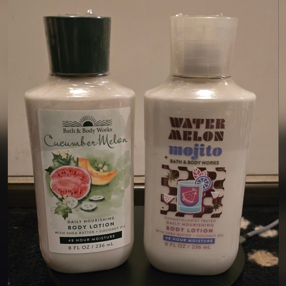 Bath & Body Works Cucumber Melon and Watermelon Mojito Body Lotion Set